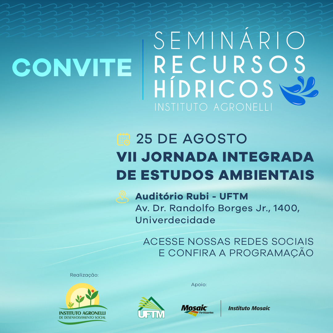25/08 – Seminário de Recursos Hídricos